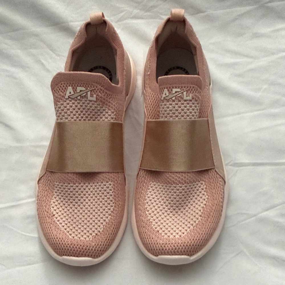 APL Women's Rose Gold Techloom Bliss Athletic Slip-Ons